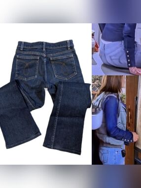 ASO Gilmore Girls Vintage Juicy Couture Y2K Jeans 26/0 Short Lorelai Flares